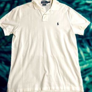 Polo by Ralph Lauren Men's Custom Fit Mesh Polo. Mens size L. Wht